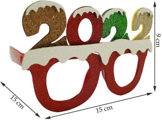 Ochelari pentru Petrecerea de Revelion 2022 Roșii din Plastic Poliester Flippy