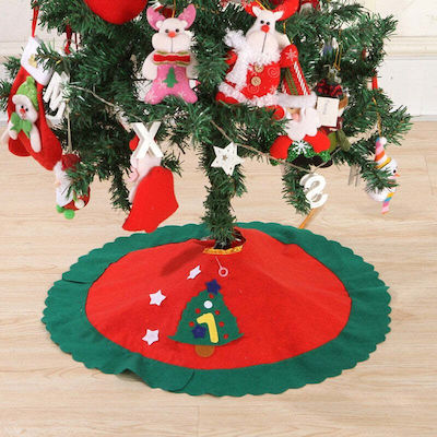 Christmas Tree Skirt ''Tree'' Red