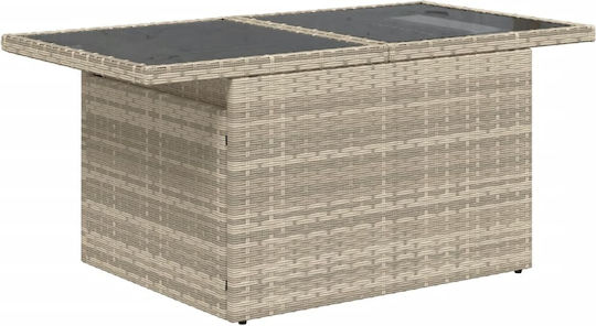 Tisch Stabil Ann. Grey 100x55x73cm