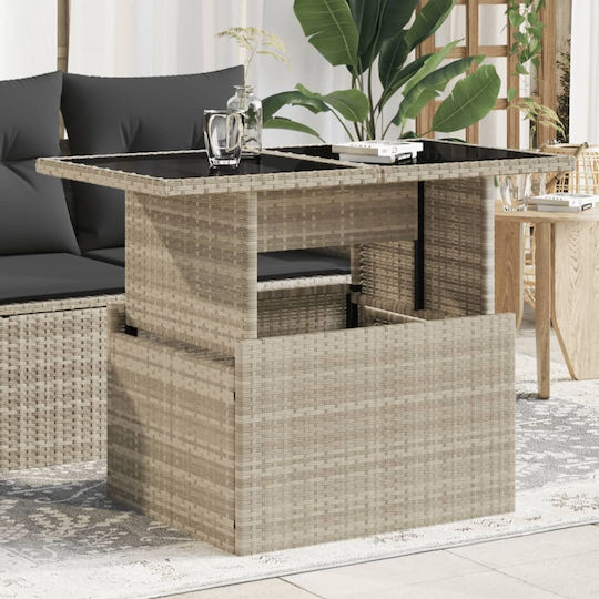 Tisch Stabil Ann. Grey 100x55x73cm