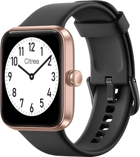 Q&Q Citrea Smartwatch με Παλμογράφο (Μαύρο)