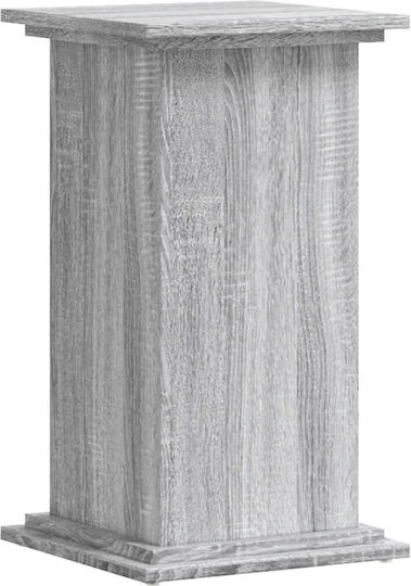 vidaXL Pflanzenständer Holz Grau 33cmx33cmx60cmcm.