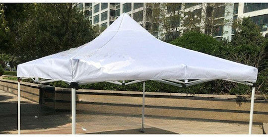 Κάλυμμα για Κιόσκι Λευκό με Επίστρωση PVC 3x3m
