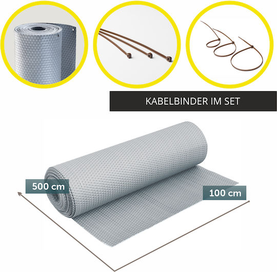 Kadax Διαχωριστικό Σκίασης Γκρι 1x3m