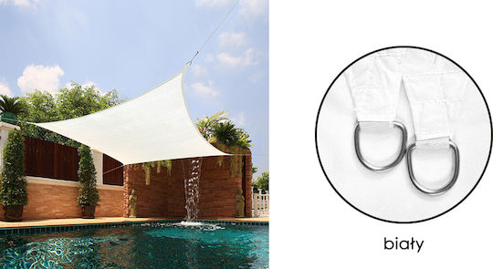 AIO Factory Pătrat Umbrela Sail Alb 3x3m