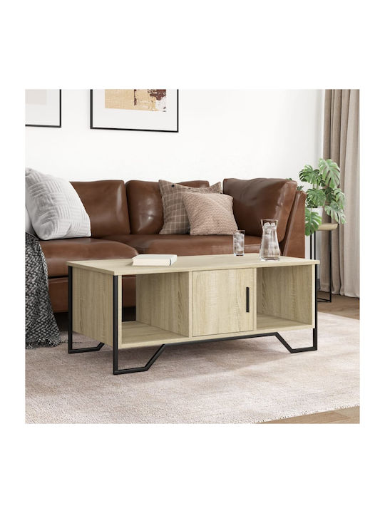 Rectangular Coffee Table Wooden Sonoma Oak L100xW51xH40cm.