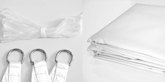 AIO Factory Triunghi Umbrela Sail Alb 3m