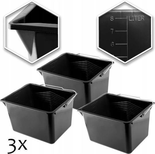 Kadax Anrührbecher 3Stück Black