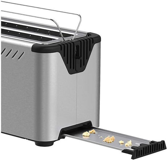 Turbotronic TT-BF15 Toaster 2 Schlitze 1630W Inox
