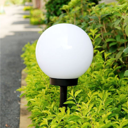 Led Solar Lamp Spherical Globe Flippy Type Diameter 10 Cm Cool White