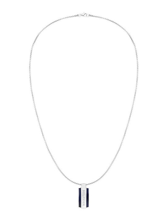 Tommy Hilfiger Ανδρικό Κολιέ Ταυτότητα Ατσάλι Ασημί 2790599 Bijou Box