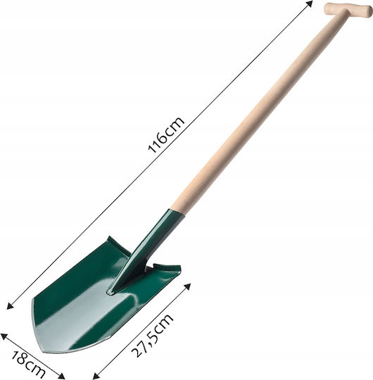 Kadax Shovel with Wooden Shaft 116cm