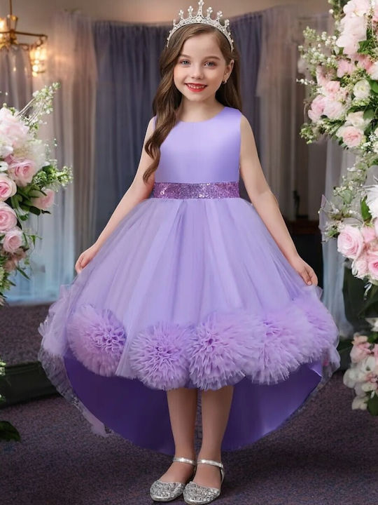 TakTakBaby Kids Dress Tulle Sleeveless Lilac