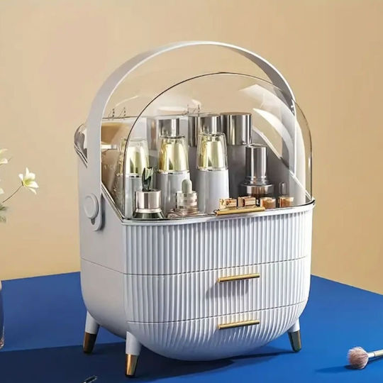 Organizator Cosmetice Cu Sertare Alb