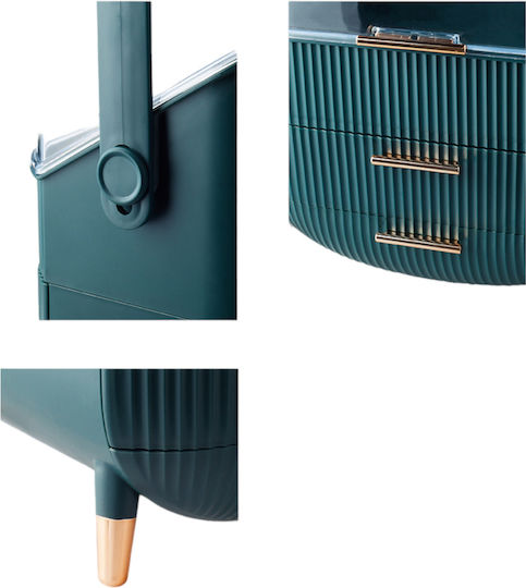 Organizator De Cosmetice Cu Sertare Verde