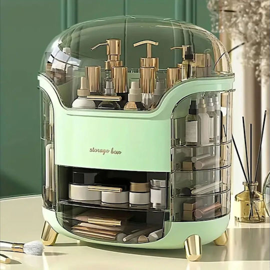 Organizator Cosmetice Cu Separatoare Verde