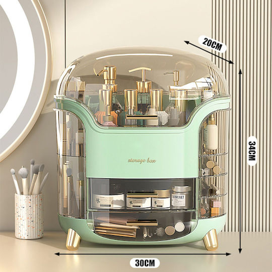 Organizator Cosmetice Cu Separatoare Verde