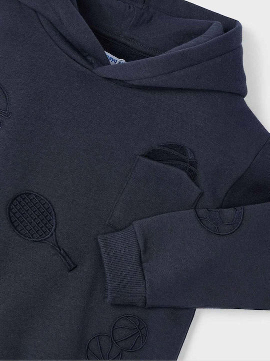 Kids Sweatshirt with Hood and Pockets Blue