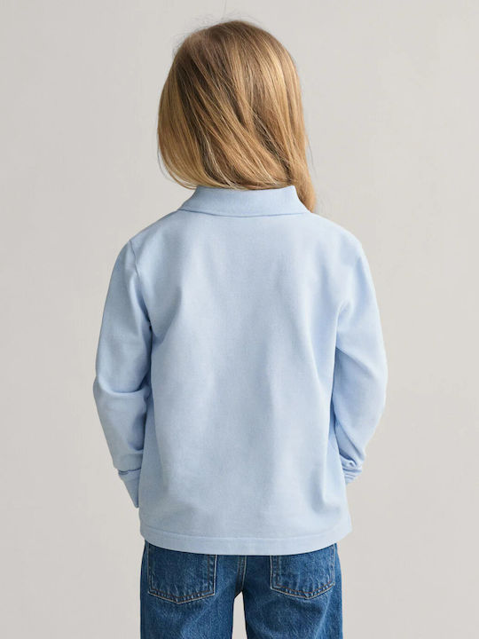 Gant Kids Polo Long Sleeve Toy Blue Shield