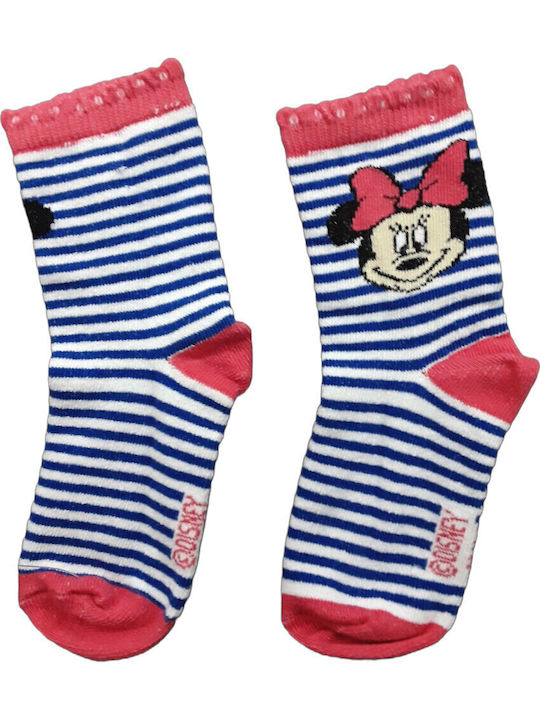 Disney Παιδικές Κάλτσες Minnie Blue, White, Pink