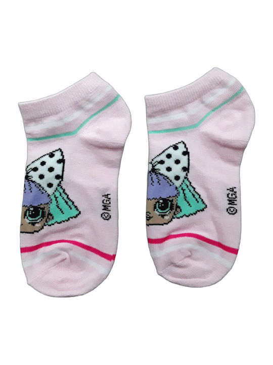 Disney Kids' Ankle Socks Pink