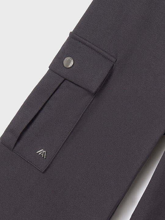 Mayoral Kids Trousers Dark Grey Μακρύ