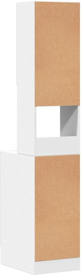 Coloană de bucătărie Alb 35x50x180buc