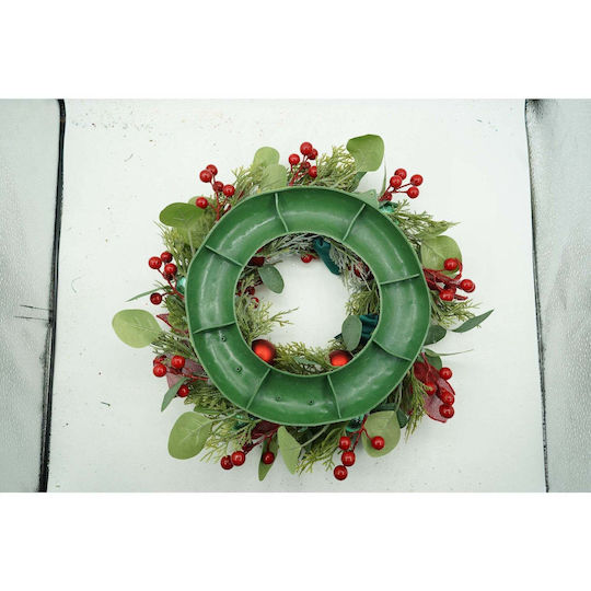 Crăciun Decorativ Plastic Coroană de flori cu Diametru 40cm.