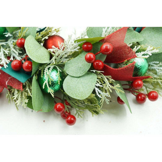 Crăciun Decorativ Plastic Coroană de flori cu Diametru 40cm.