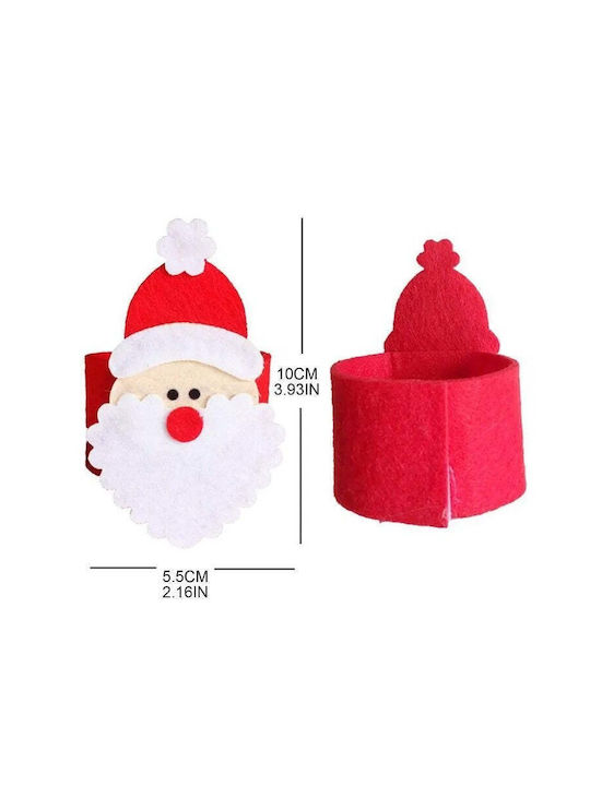 Коледни Салфетки Червен Д5.5xШ10см.