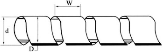 CHS Σπιράλ Καλωδίων SWB-15 CHS 15mm 10m Μαύρο 1τμχ