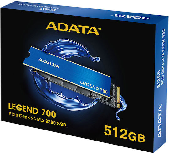 Adata LEGEND 700 SSD 512GB M.2 mit PCI Express 3.0 Kommunikationsprotokoll und Kühlkörper ALEG-700-512GCS Menge