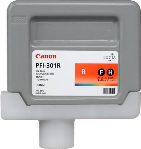Canon PFI-301R Γνήσιο Μελάνι Εκτυπωτή InkJet Κόκκινο (1492B001)
