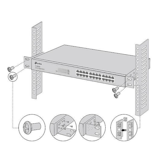 TP-Link Rack Mounting Kit 13" Network Cabinet Accessory