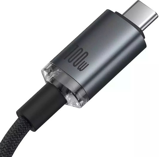 Baseus Crystal Shine Series USB 3.2 Video Cable USB-C Male - USB-C 100W PD Black 1.5m P10318204111-00