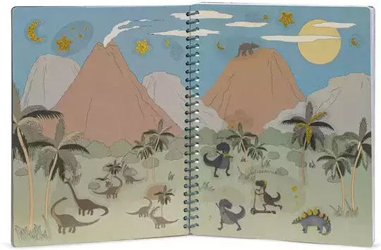 Konges Slojd Aufkleber-Album Mit wiederverwendbaren Aufklebern für Kinder 3+ Jahre alt+ Jahre