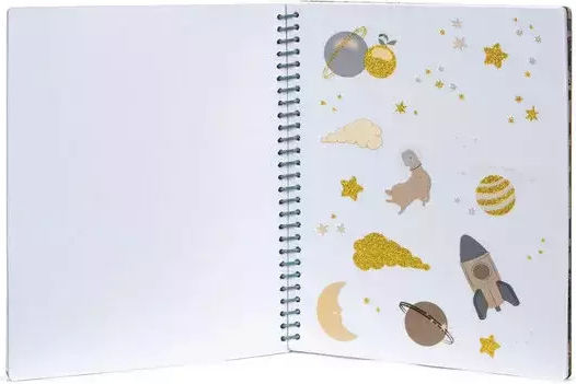 Konges Slojd Aufkleber-Album Mit wiederverwendbaren Aufklebern für Kinder 3+ Jahre alt+ Jahre