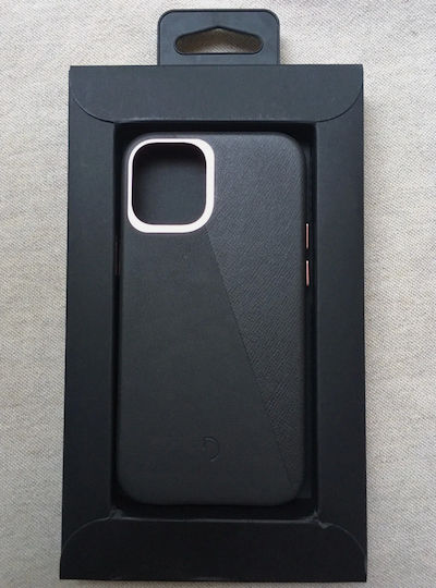 Decoded Задна корица Кожа / Метал / Силикон Сив (iPhone 12 mini)