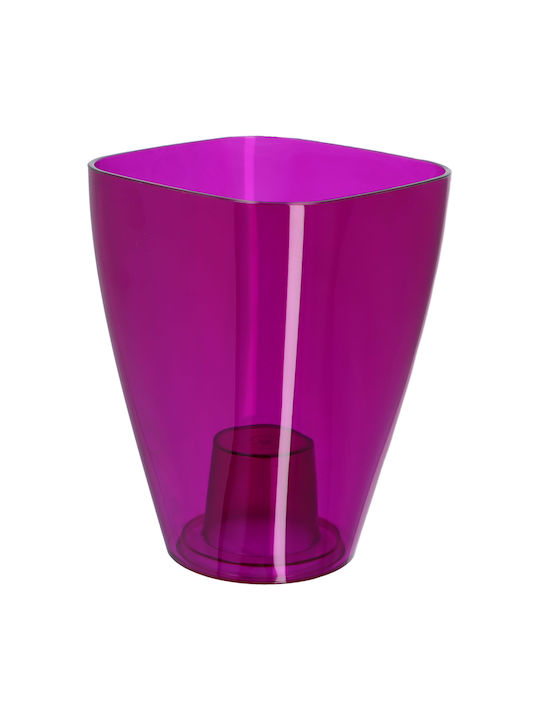 Kadax Orchideen-Übertopf Kunststoff Pflanze 9cm Lila