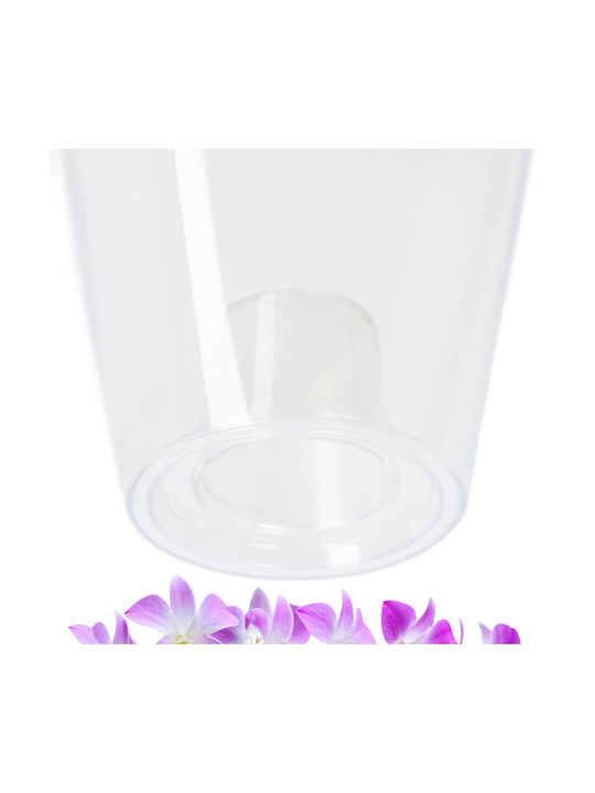 Kadax Orchid Pot Cover Plastic Flower Pot 9cm Transparent