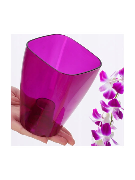 Kadax Orchideen-Übertopf Kunststoff Pflanze 9cm Lila