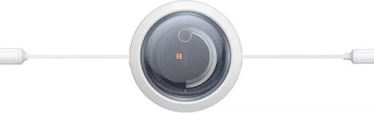 Baseus Free2draw Retractable USB to Type-C / Lightning / micro USB Cable 3.5A Λευκό 1.1m P10368700211-03