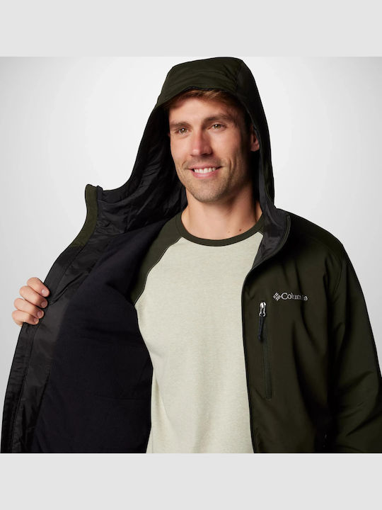Gate Racer Ii Winter Jacke Softshell Wasserdicht und Winddicht Green