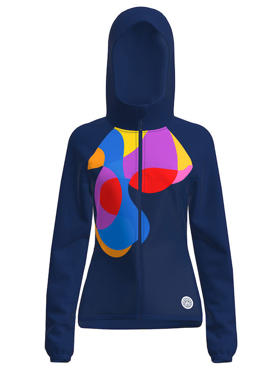 Women's Short Sports Jacket for Winter Dark Blue