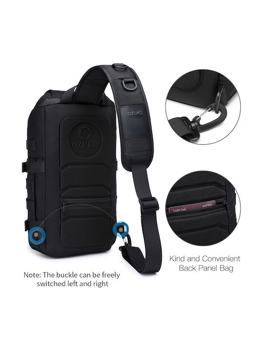 Herrentasche Sling Schwarz