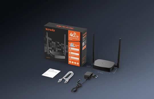 Tenda N300 Ασύρματο 4G Router Wi‑Fi 4 με 2 Θύρες