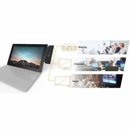 J5create ULTRADRIVEMINIDOCK for Surface Pro 4/5/6 USB-A / USB-C Docking Station με HDMI/DisplayPort 4K PD Μαύρο