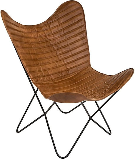 Atmosphera Dario Sitzmöbel für Esszimmer-/Küchenstuhl mit Leder 45x45cm Braun