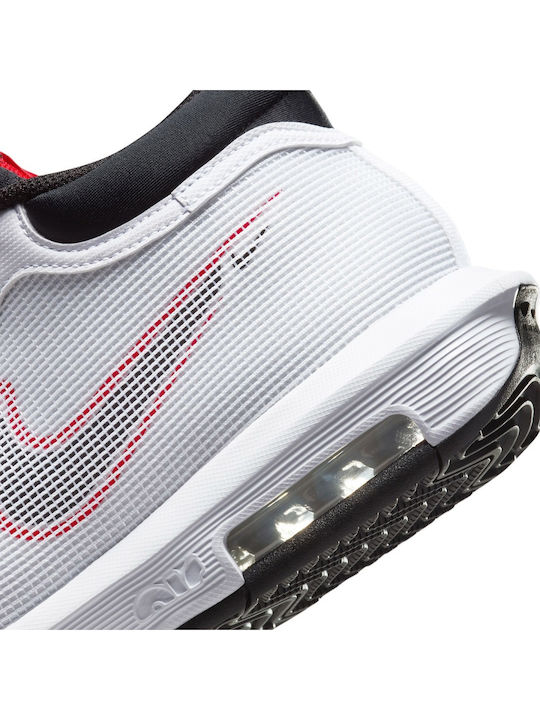 LeBron Witness 8 Ψηλά Μπασκετικά Παπούτσια Λευκό / University Red / Μαύρο