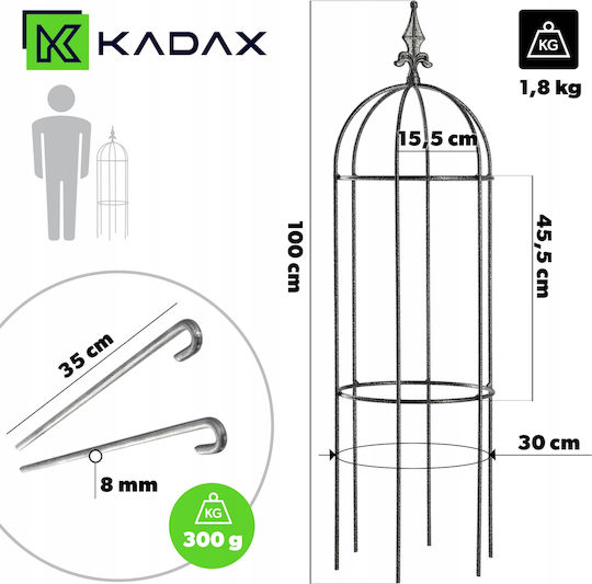 Kadax Garden Pergola Support Flowers Plants 100cm